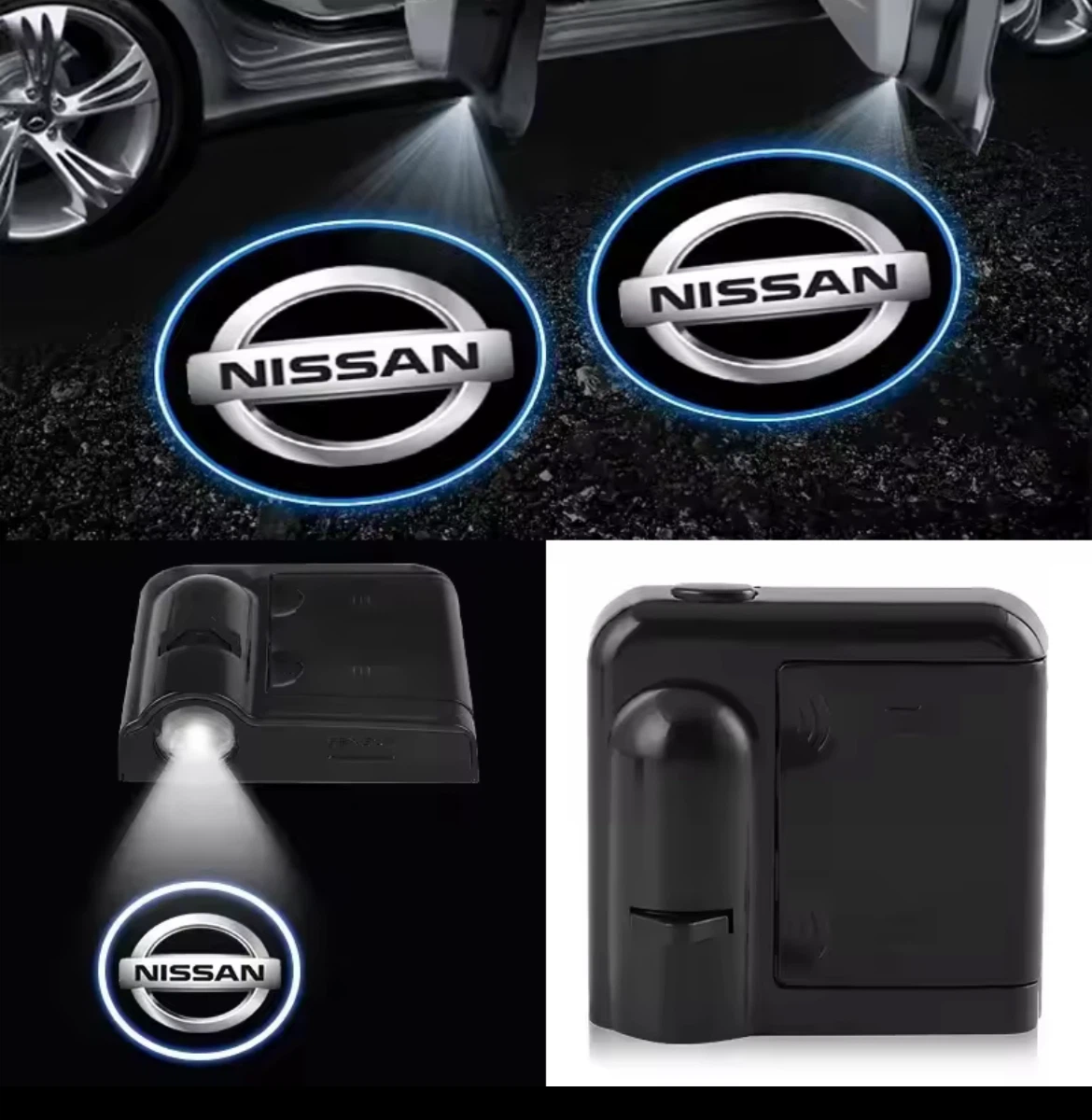 4pcs Nissan Logo Door Projector Lights (Pair)