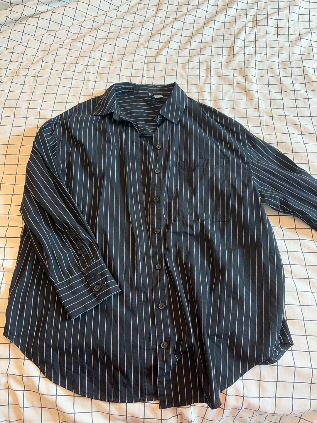 H&M Striped Button-Up Shirt