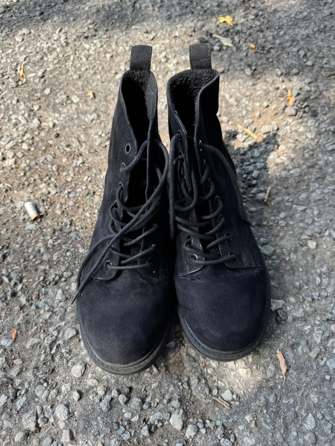 Black Lace-Up Ankle Boots - photo 2