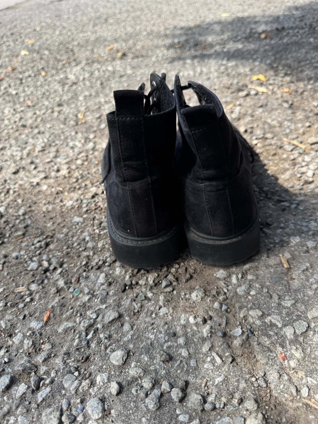 Black Lace-Up Ankle Boots - photo 3