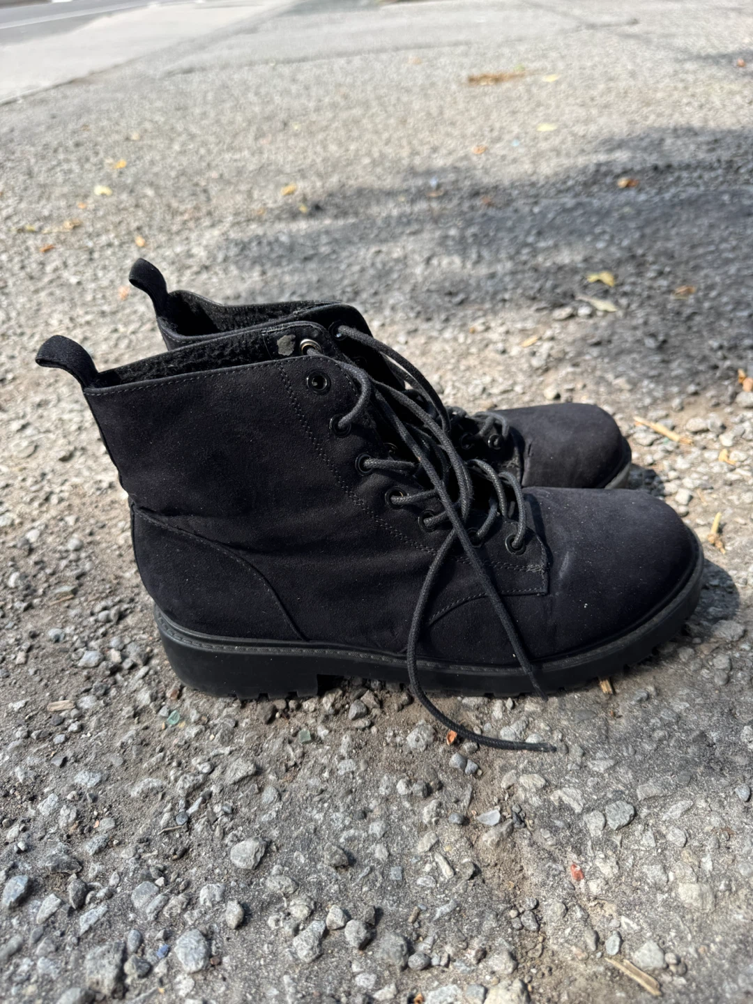 Black Lace-Up Ankle Boots - photo 4
