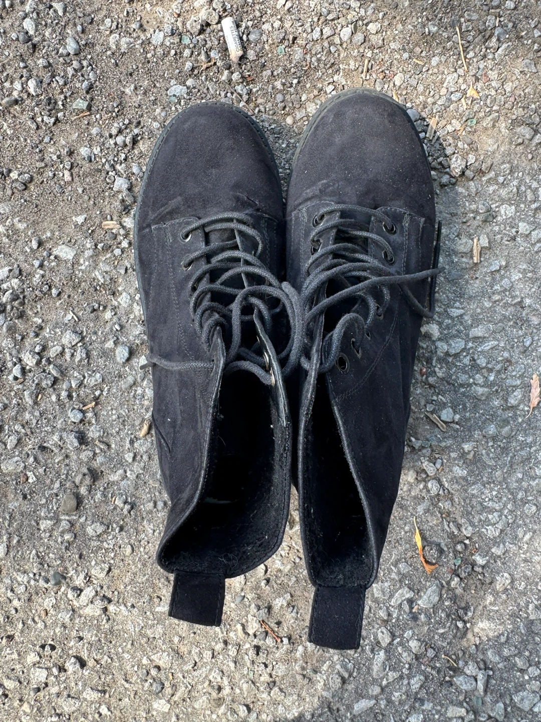 Black Lace-Up Ankle Boots - photo 5