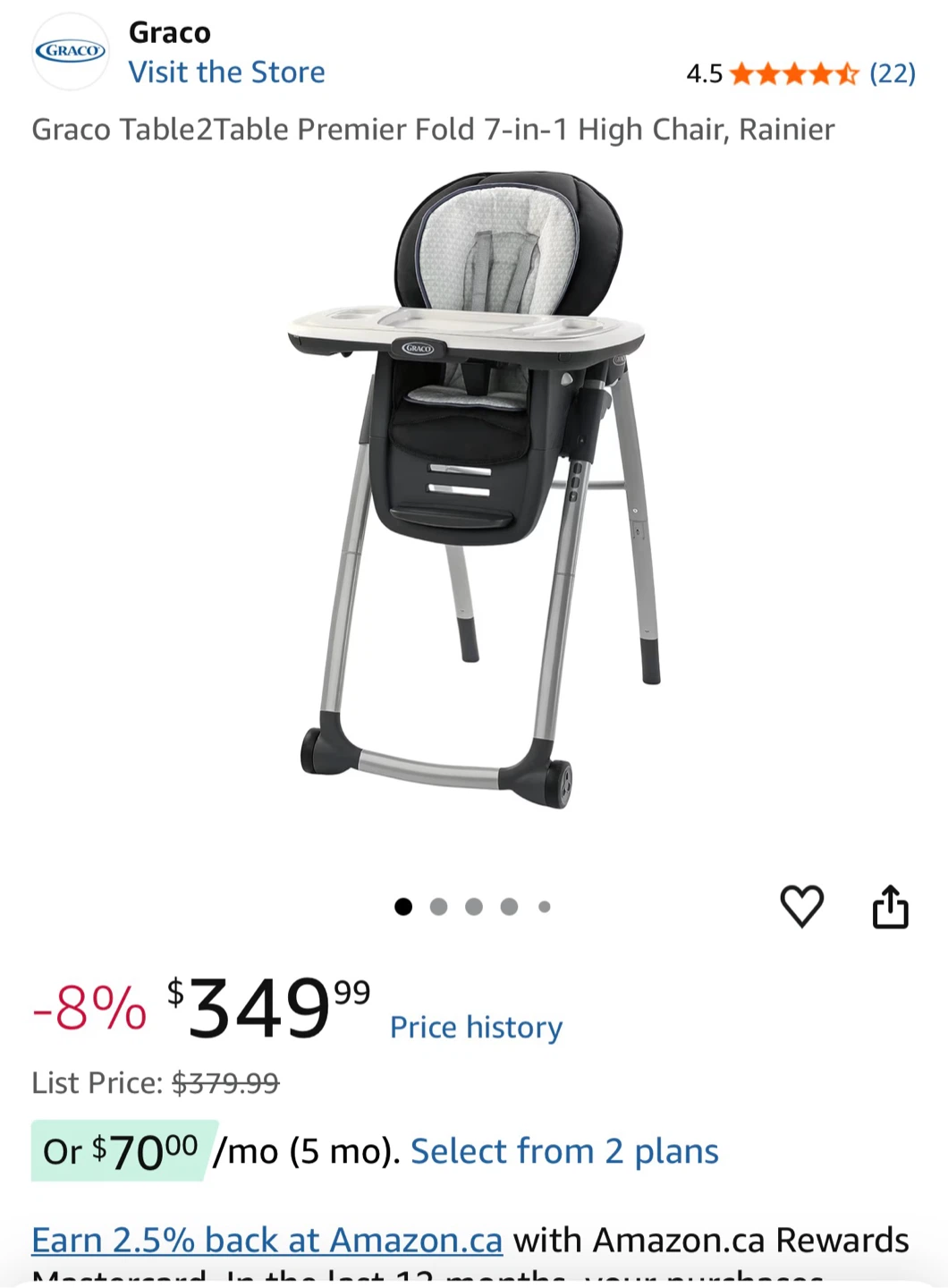 Graco Table2Table Premier Fold 7-in-1 High Chair - photo 4