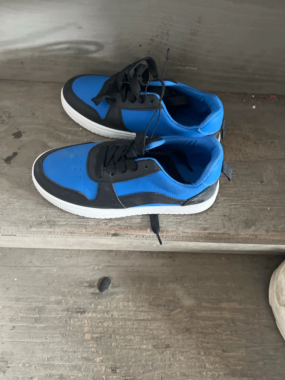 Blue and Black Sneakers