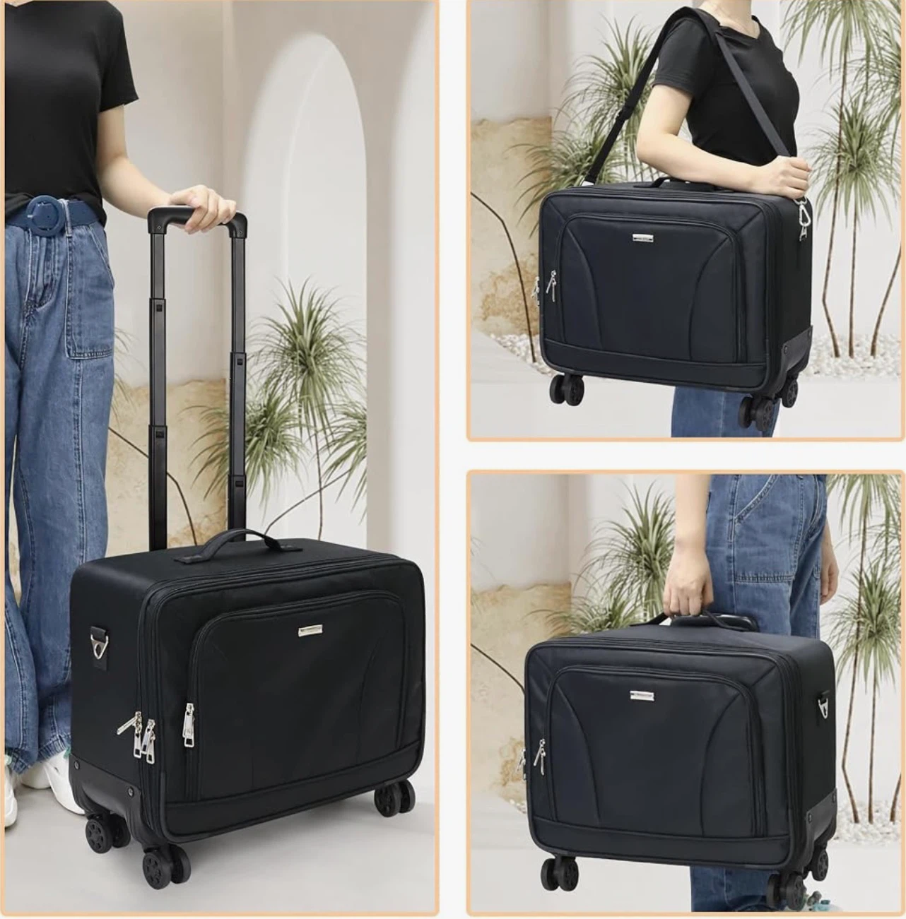 Relavel Black Rolling Makeup Case with Removable Dividers OBO - photo 5