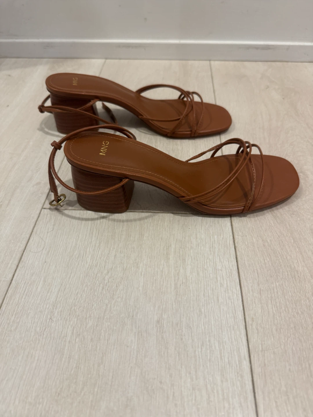 Mango Brown Strappy Block Heel Sandals - photo 2