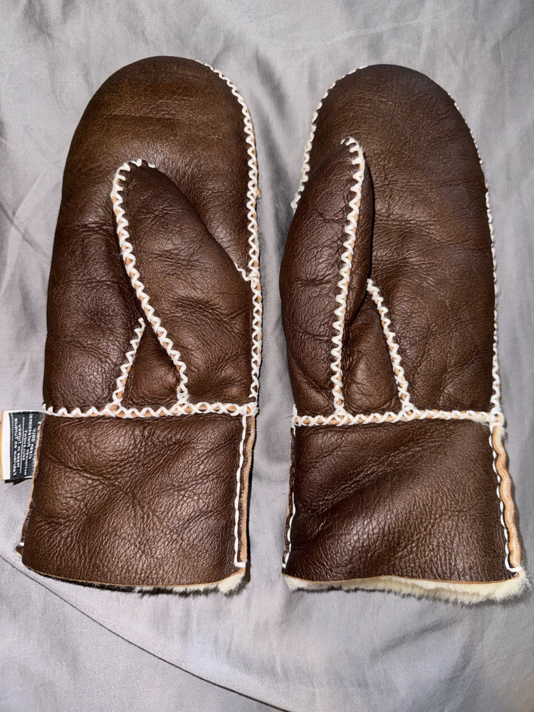 Brown Sheepskin Mittens M/L - photo 2