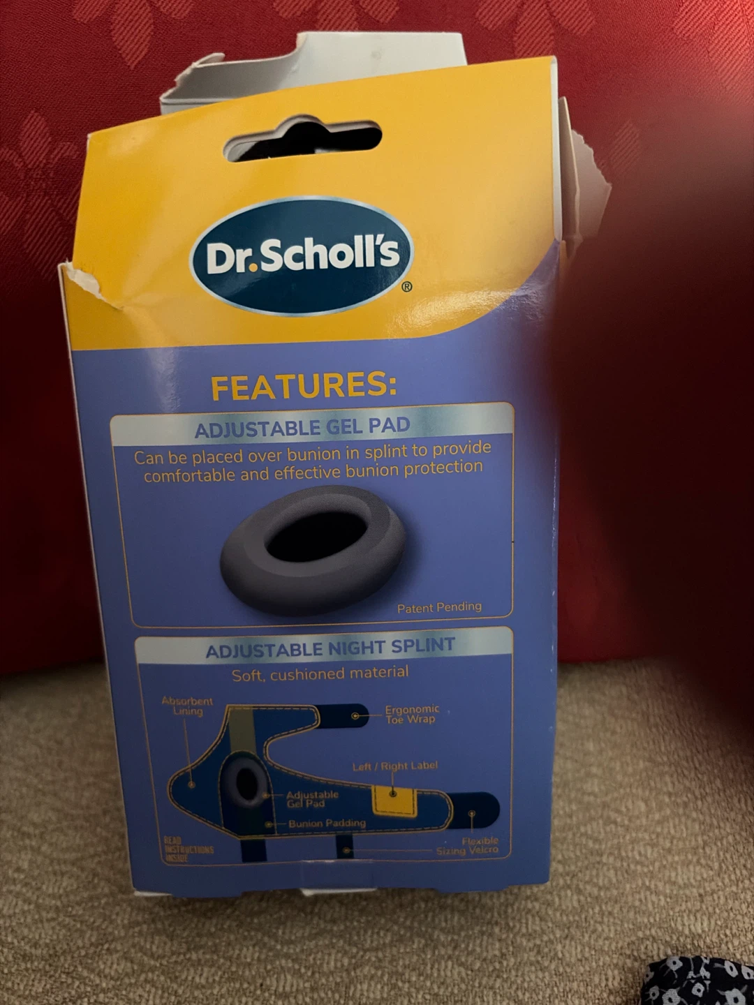 Dr. Scholl's Bunion Relief & Toe Corrector Massaging Gel Splint - photo 2