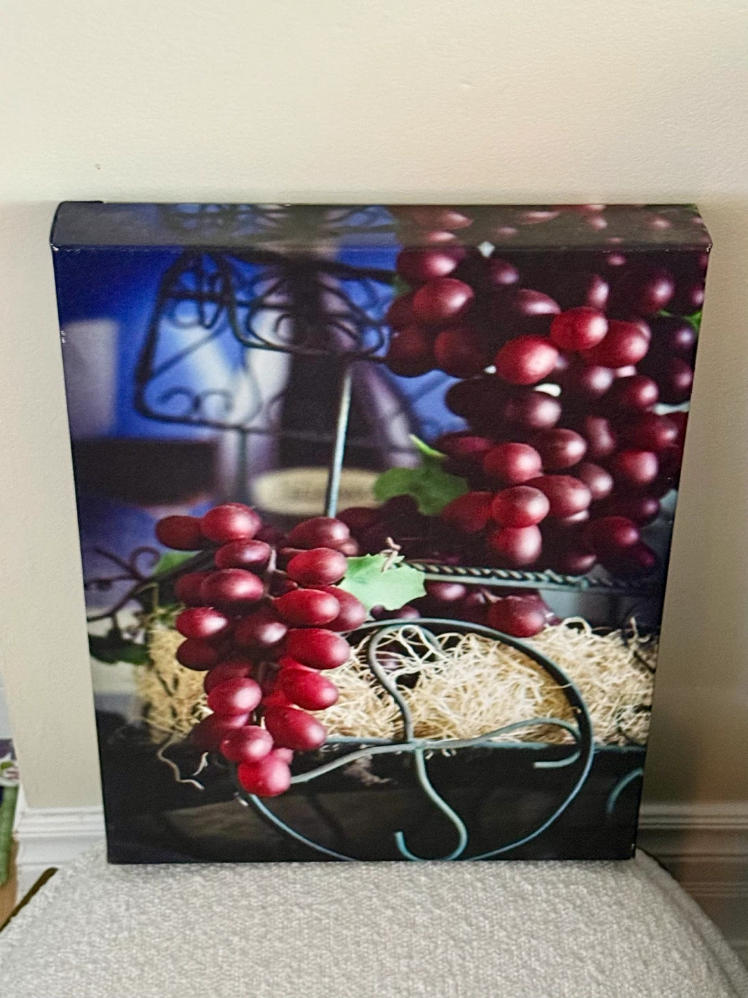 Kitchen Canvas Wall Art Purple Grapes - photo 2