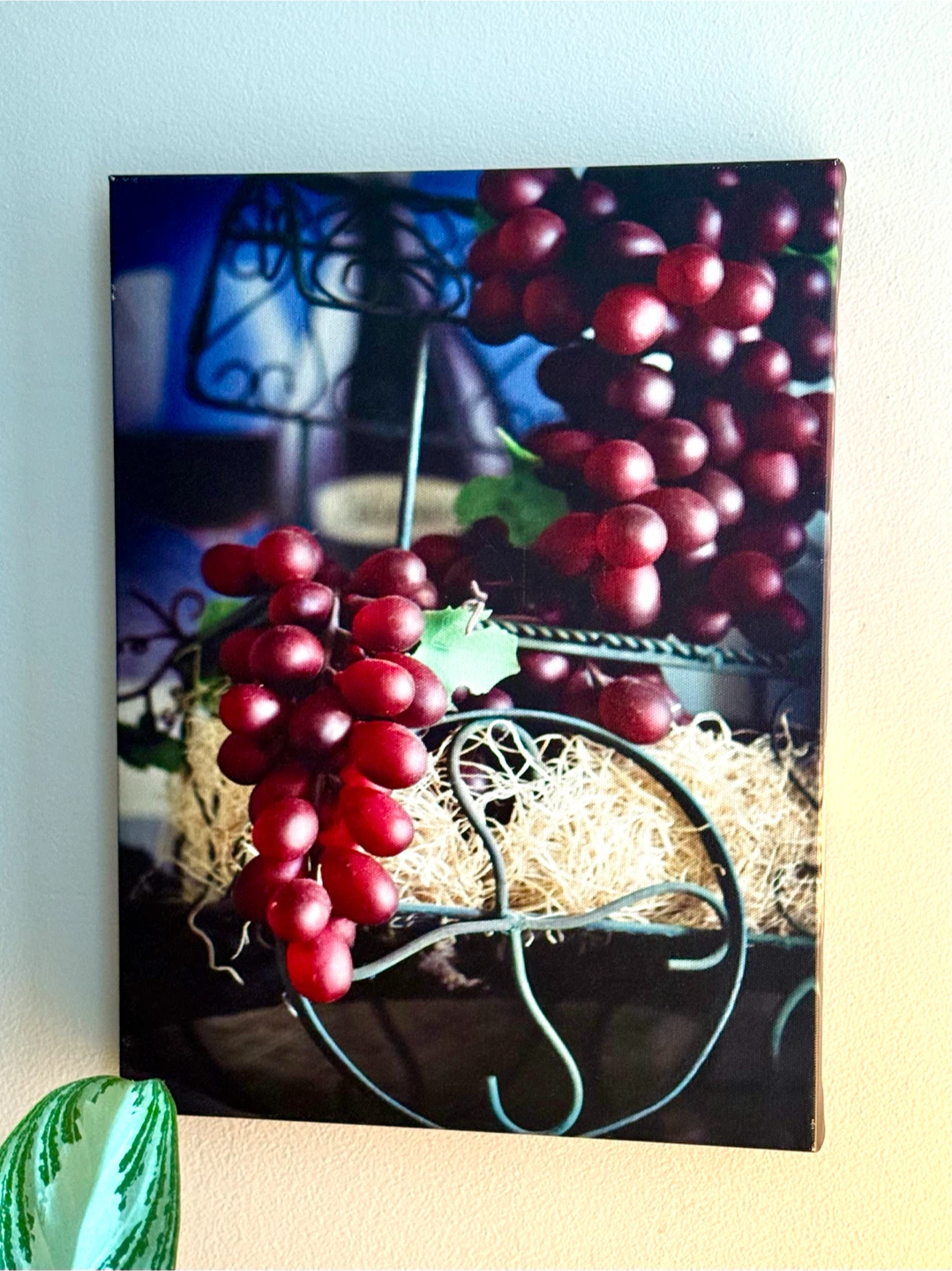Kitchen Canvas Wall Art Purple Grapes - photo 5