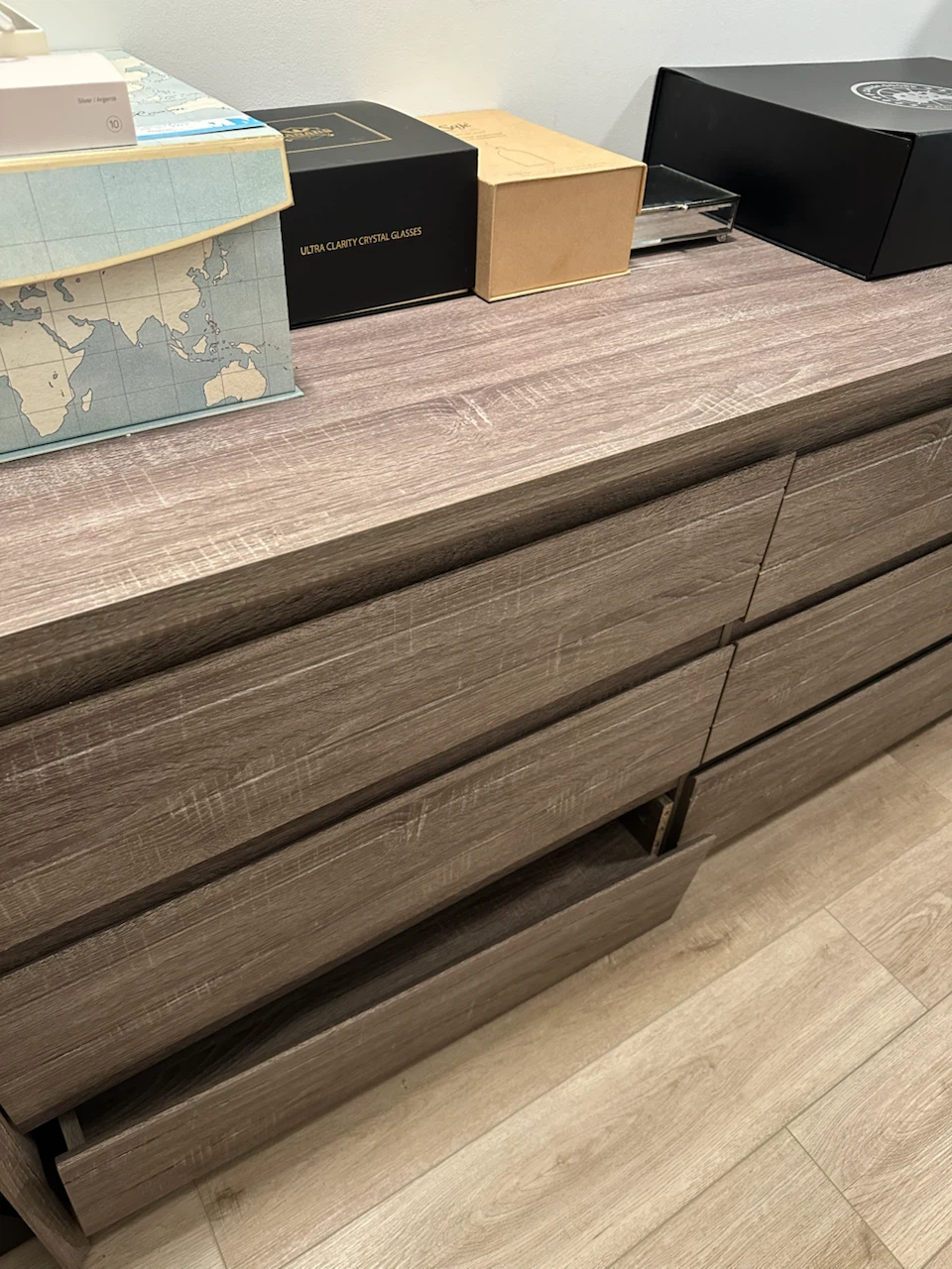 Wood Dresser with 6 Drawers - photo 2