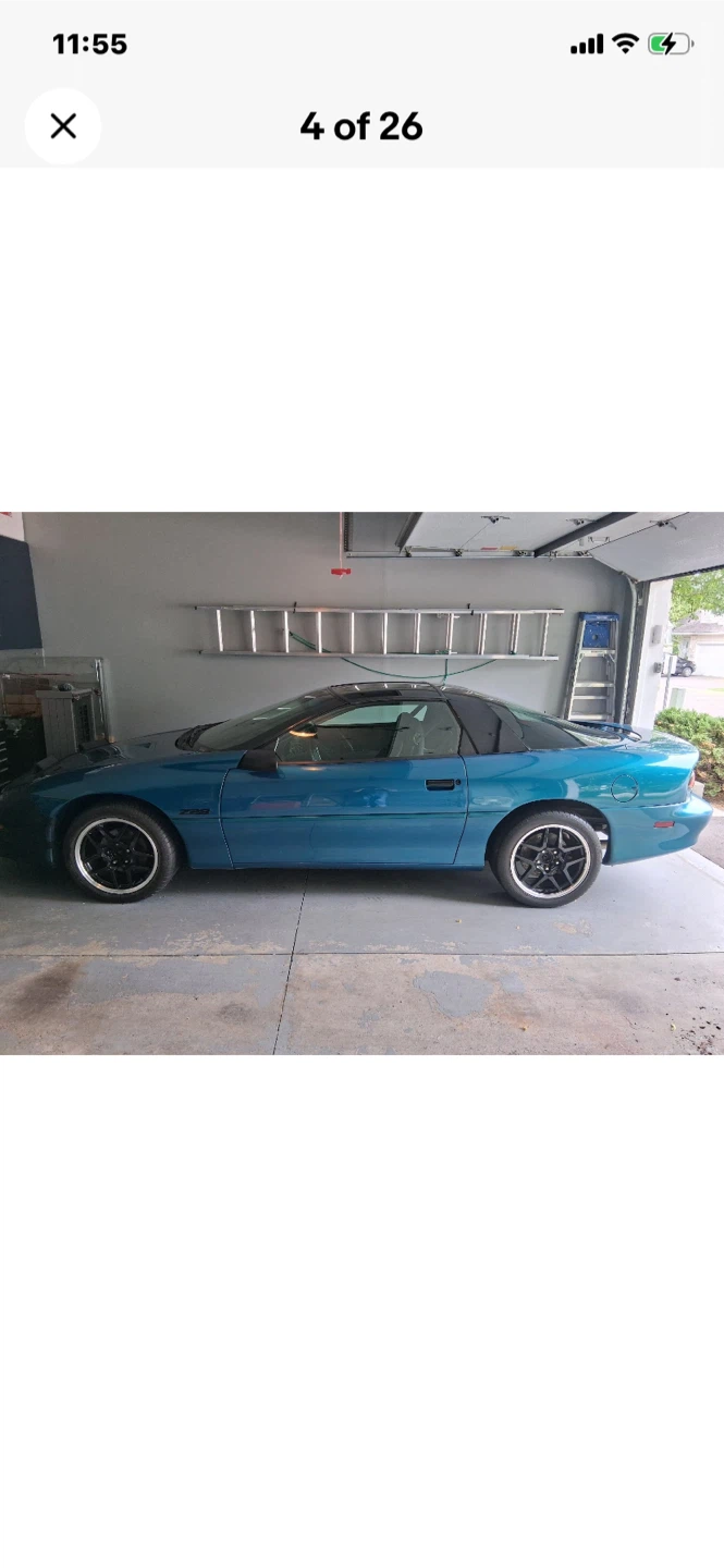 Blue Chevrolet Camaro Z28 Coupe