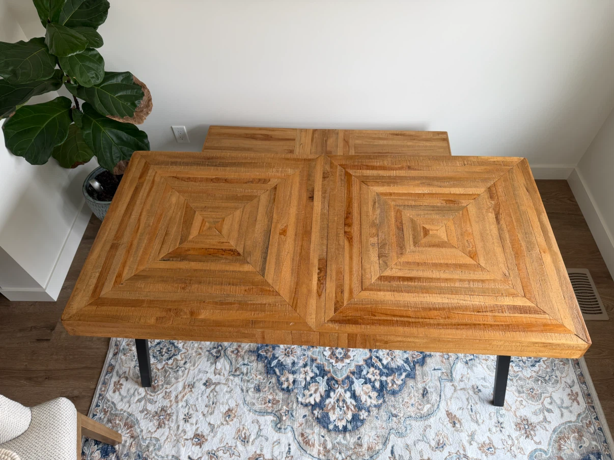 Wooden Dining Table and Bench Set - photo 3