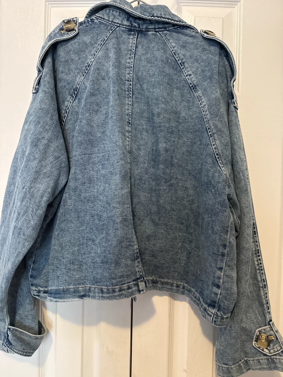 H&M Denim Double-Breasted Jacket - photo 2