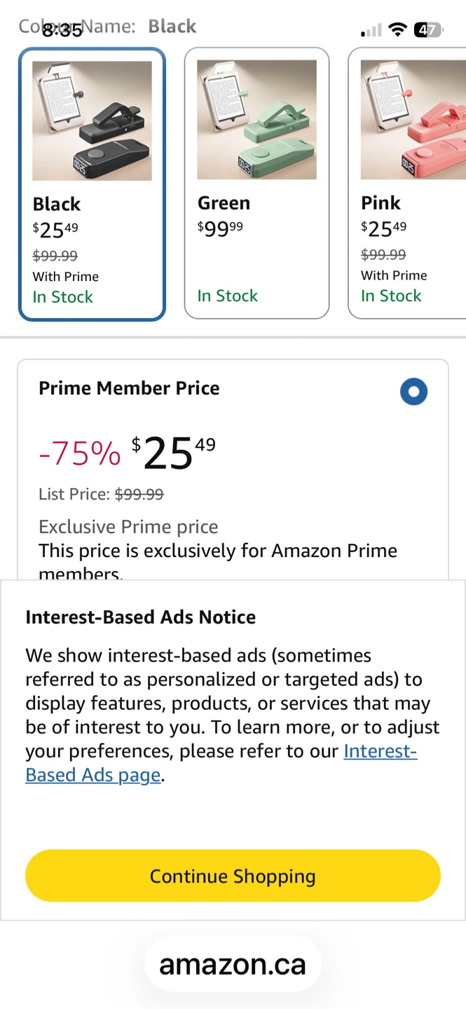 Page Turner for Kindle with Reading Timer and Book Light(unused)