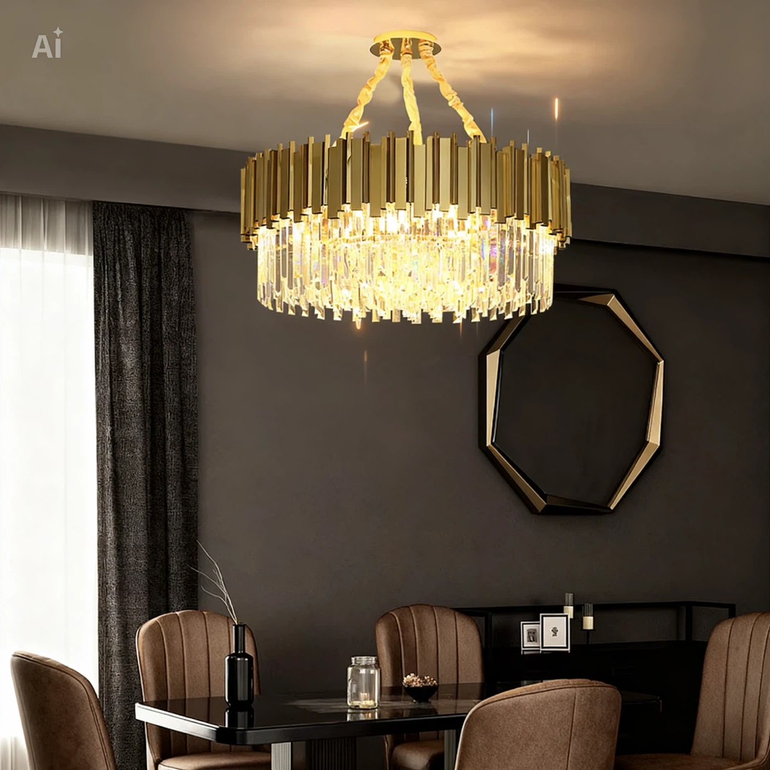 Gold Crystal Chandelier - photo 2