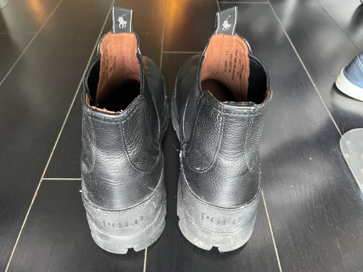Polo Ralph Lauren Black Leather Chelsea Boots - photo 3