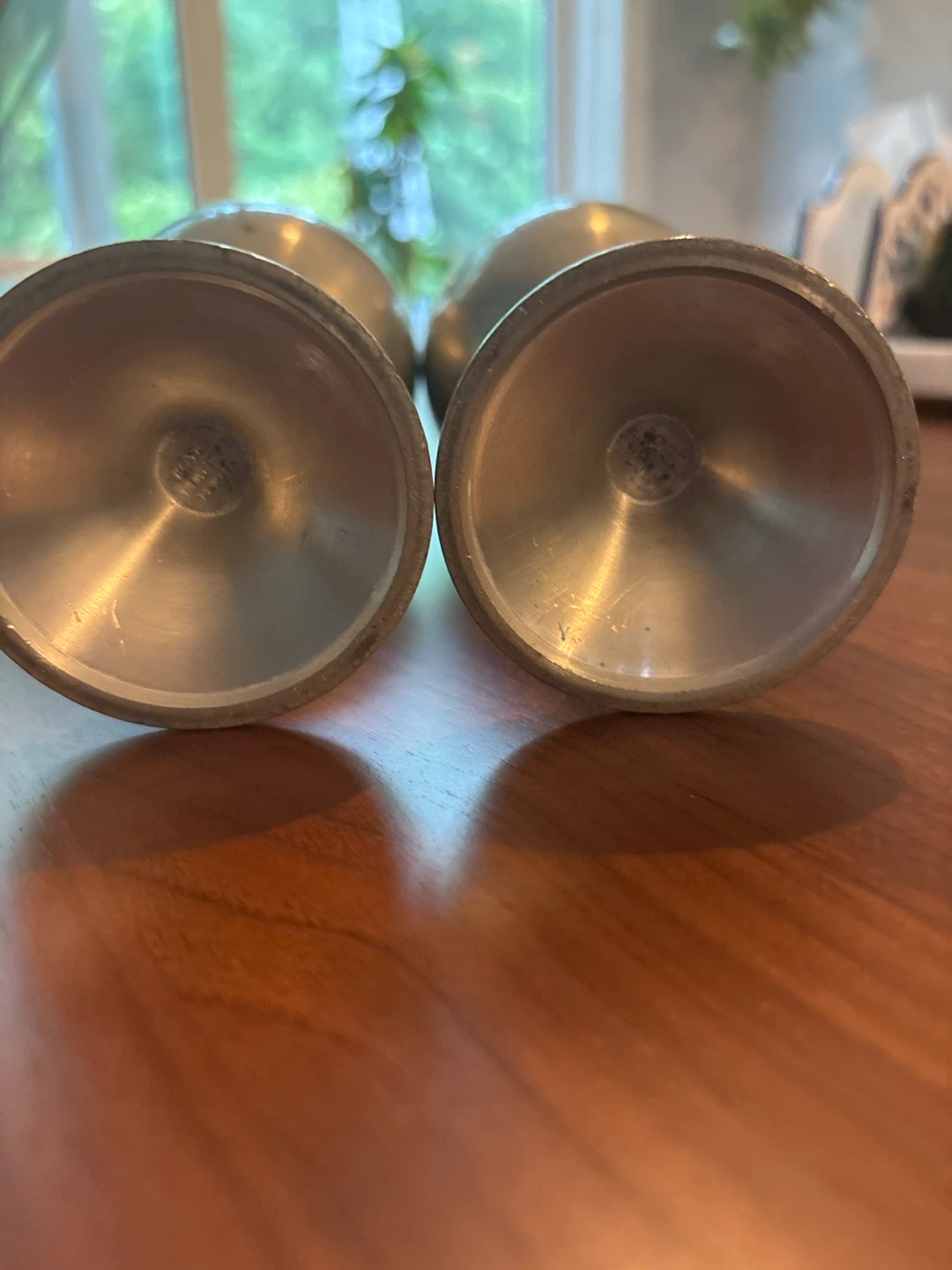 Set of 2 Pewter Wine Goblets - photo 3