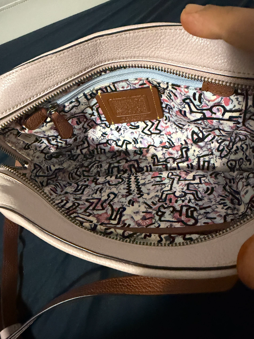 Coach Pink Leather Crossbody Bag with Boombox Graphic - photo 3