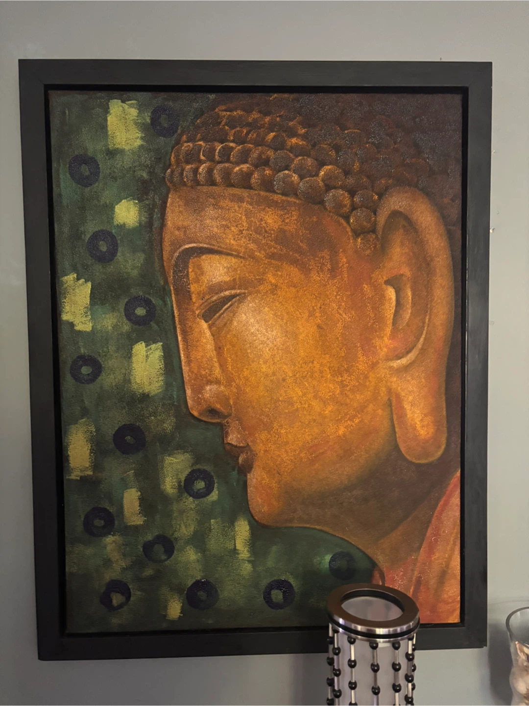 Original Painting of Monks with Umbrella - photo 5