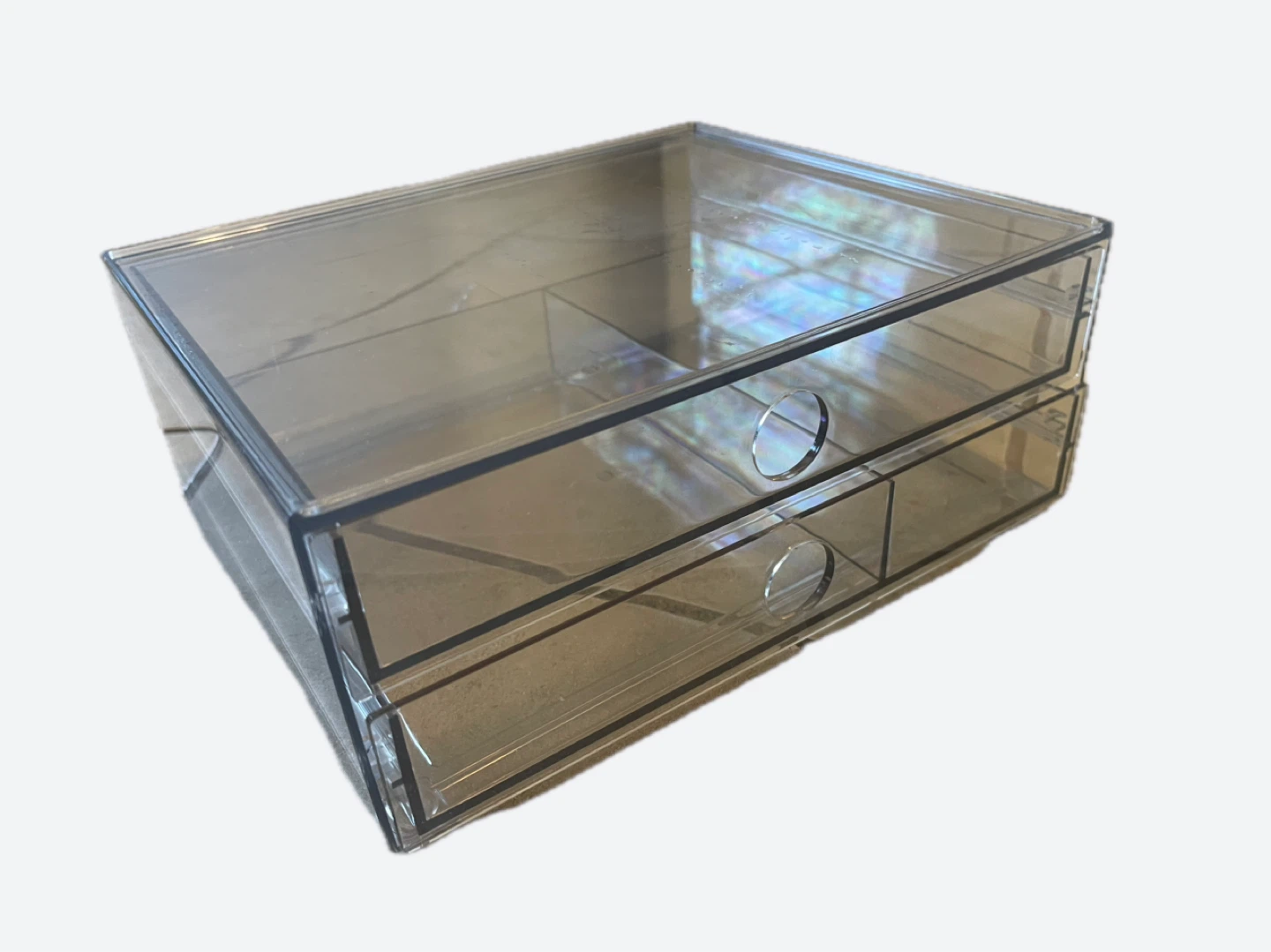 Clear 2-Drawer Organizer