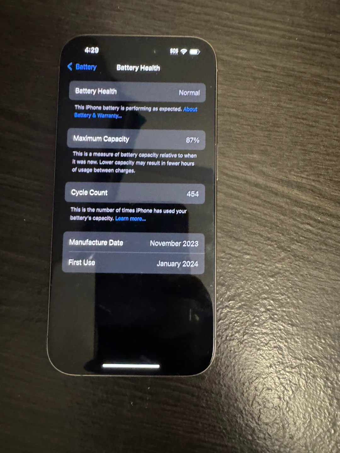 iPhone 15 Pro 128 Gb natural titanium - photo 3