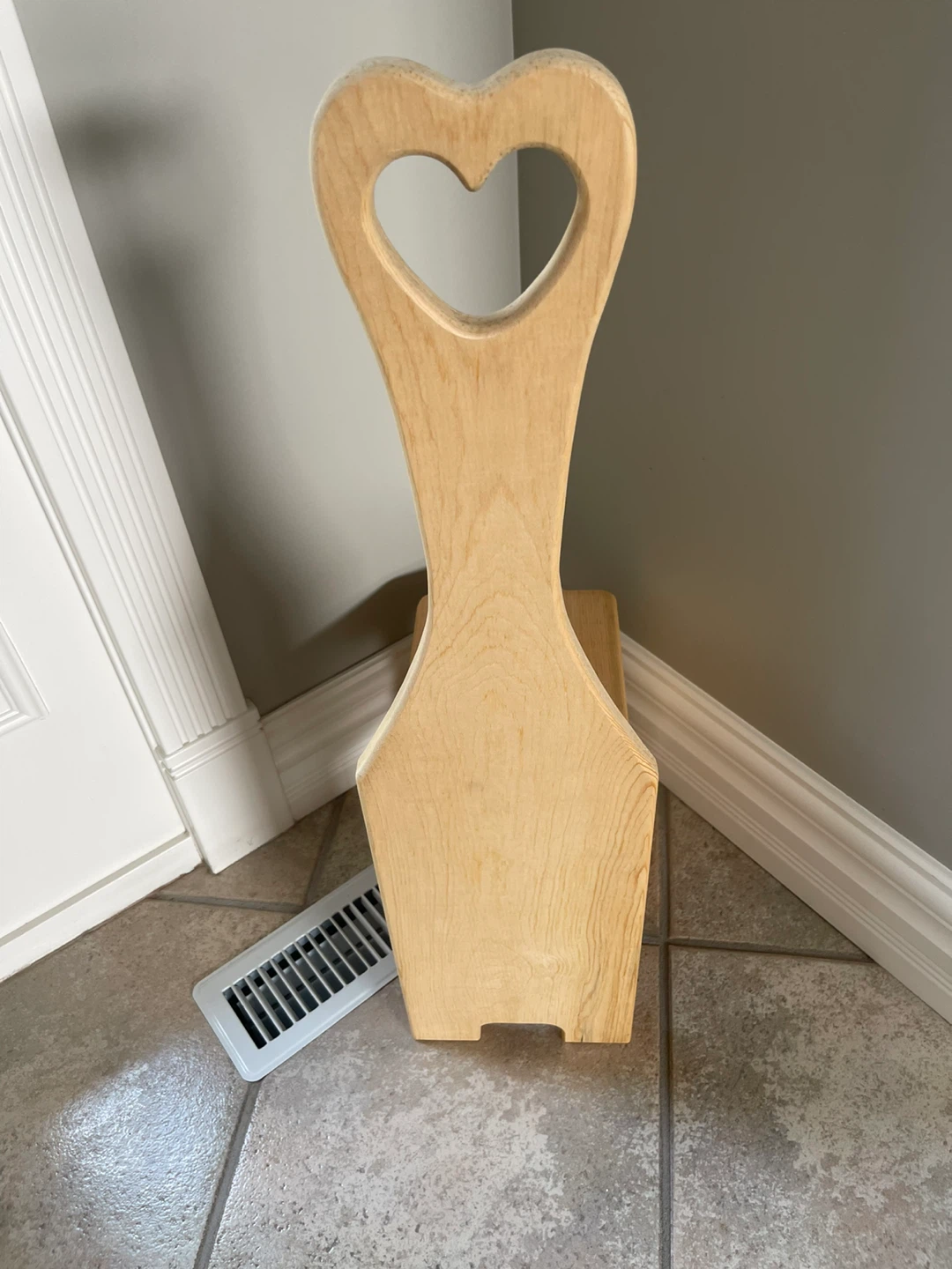 Wooden TIME OUT CHAIR  with Heart Cutout - photo 2