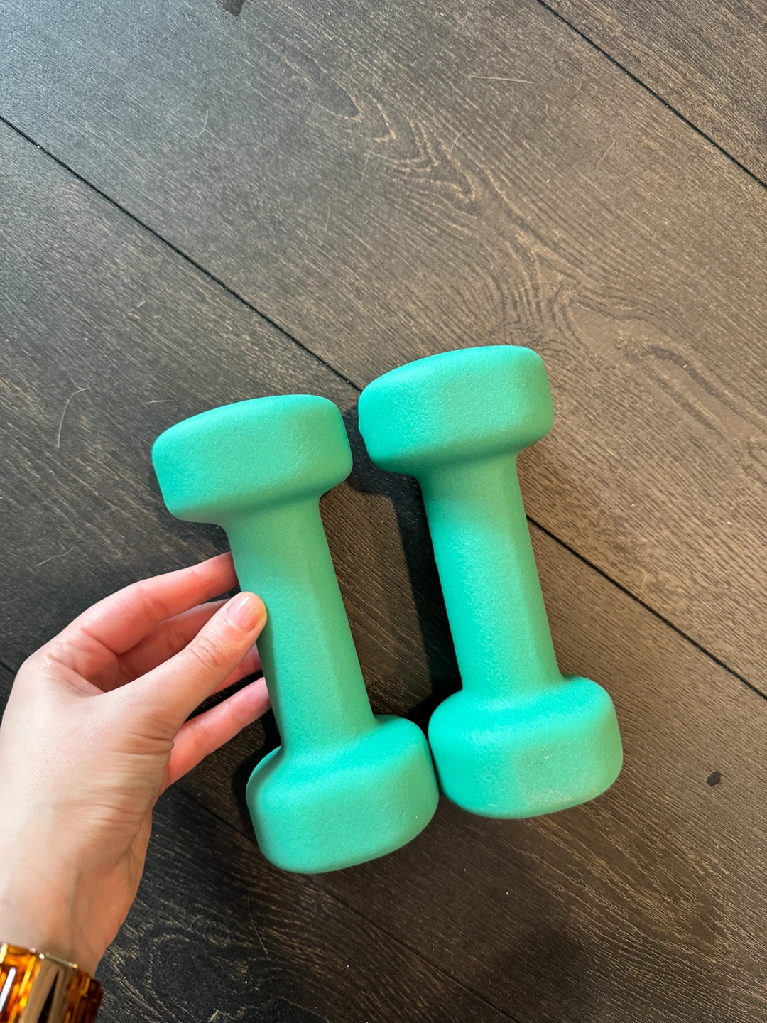 Yes4All Teal Green Dumbbells - 5LB Pair - photo 2