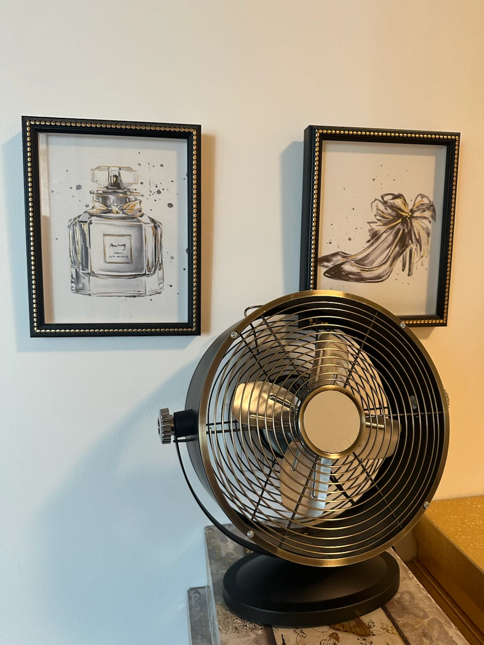 Desk Fan and 3 wall pics - photo 2