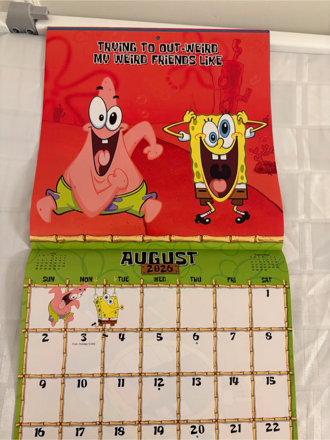 SpongeBob SquarePants 2026 Calendar - photo 3