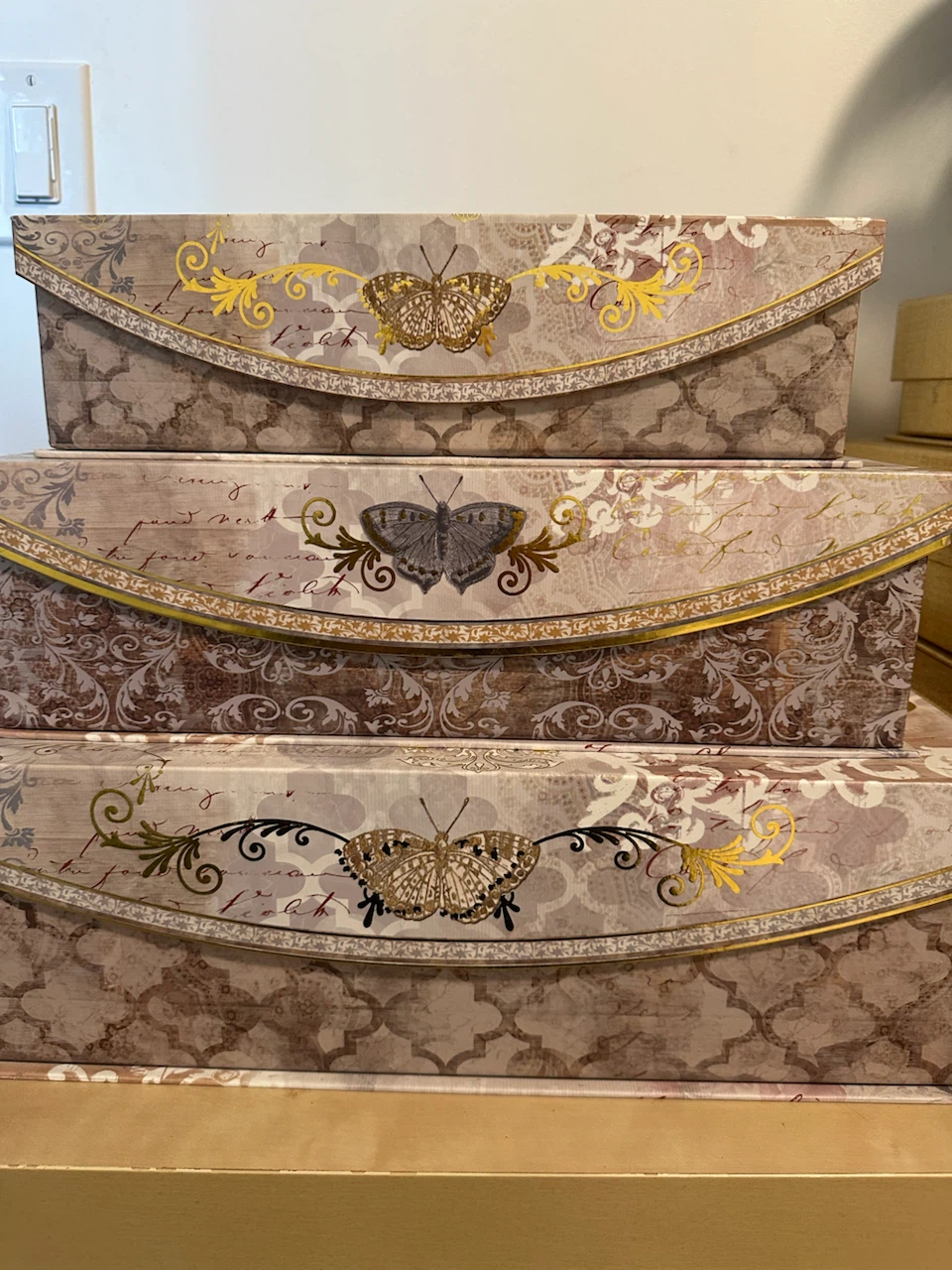 Set of Decorative Storage Boxes