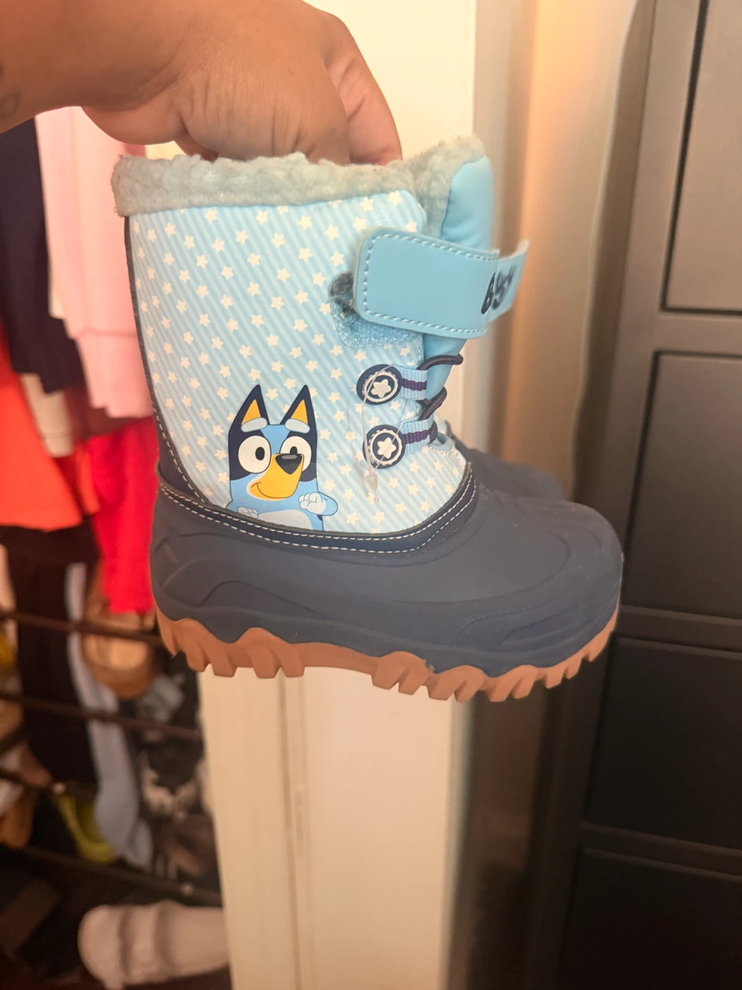 Bluey Toddler Winter Boots Size 7