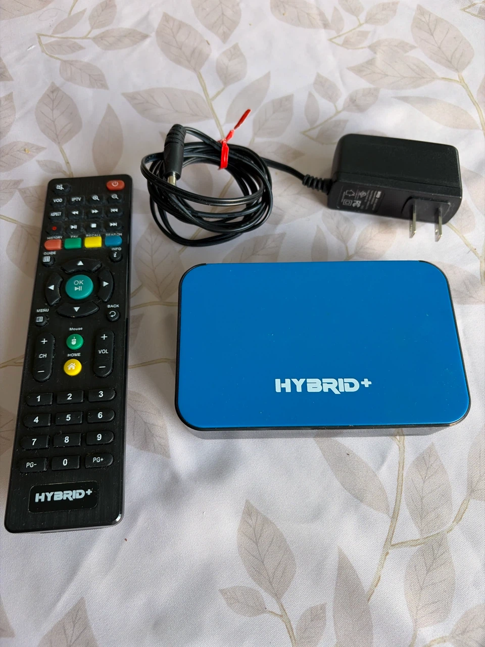 HYBRID+ Android TV Box with Remote and Power Adapter