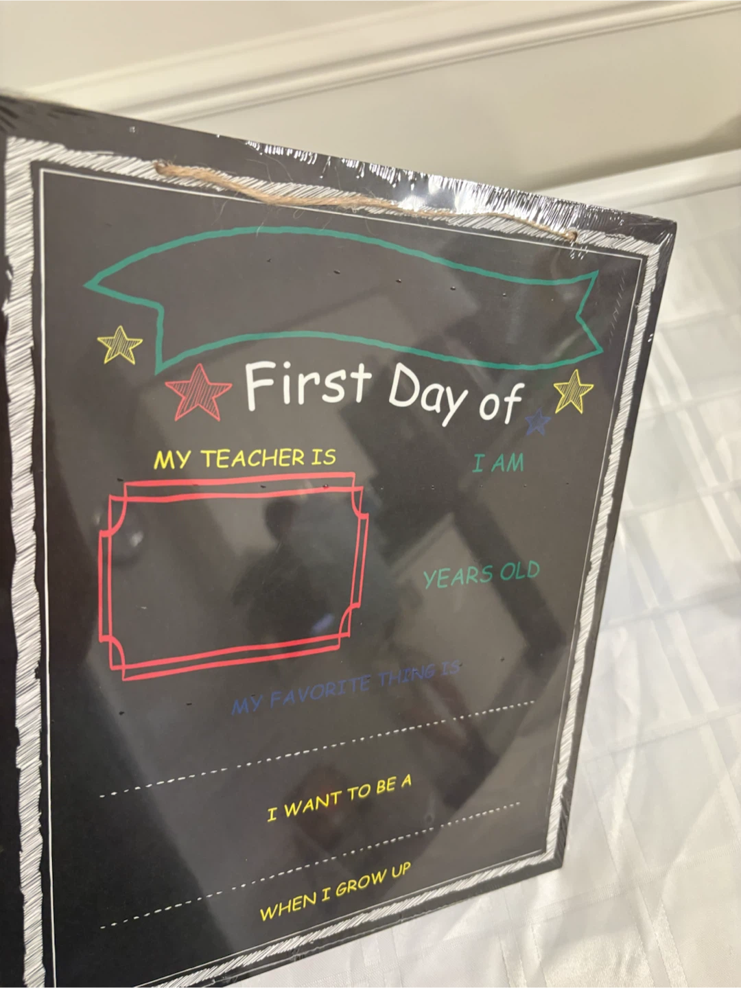 First Day of School Chalkboard