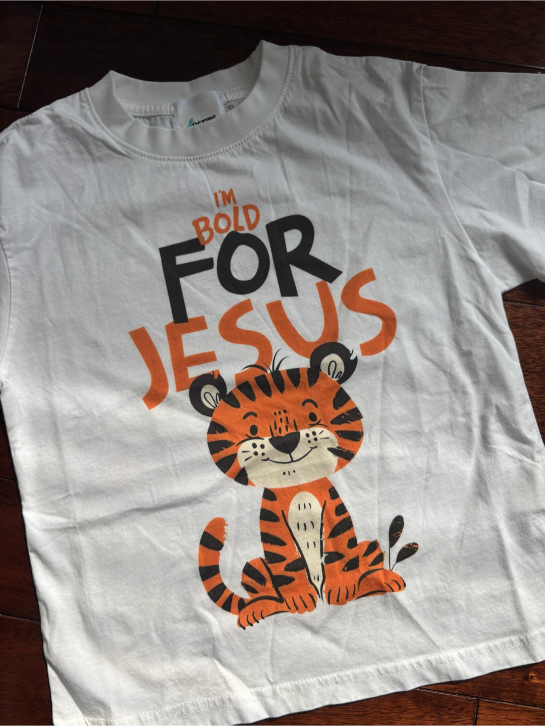 White "I'm Bold For Jesus" Tiger T-Shirt