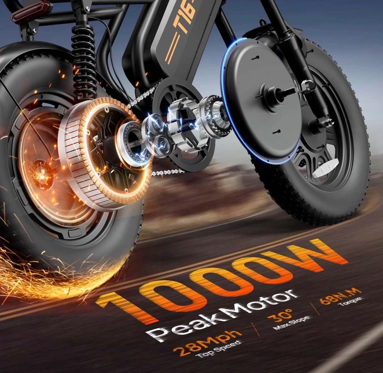 E-bike 48V 13AH 1000W - photo 3