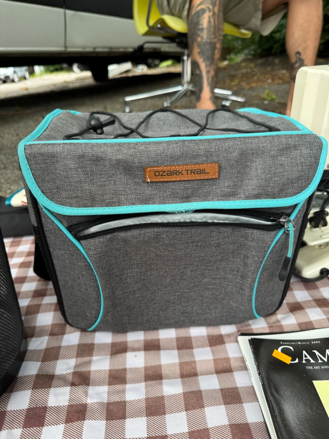 Ozark Trail Grey Insulated Lunch Bag