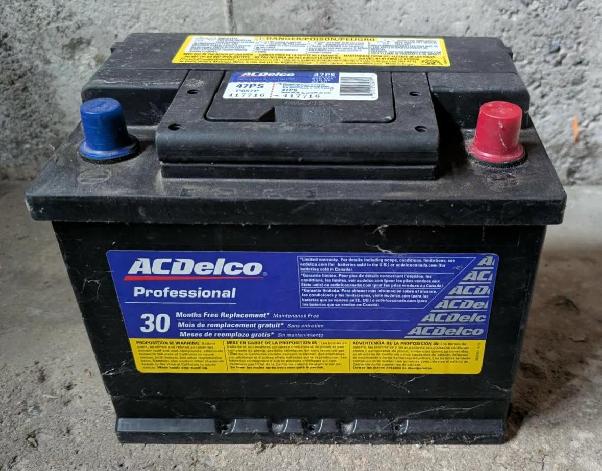 Used Car Battery needed recharging as is..