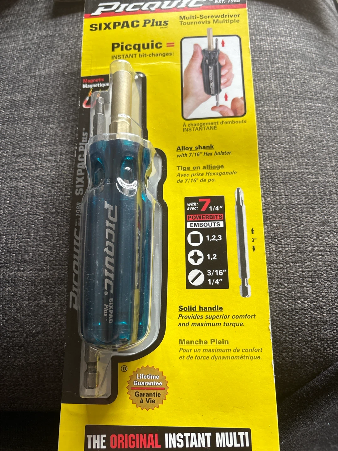 Picquic SIXPAC Plus Multi-Screwdriver