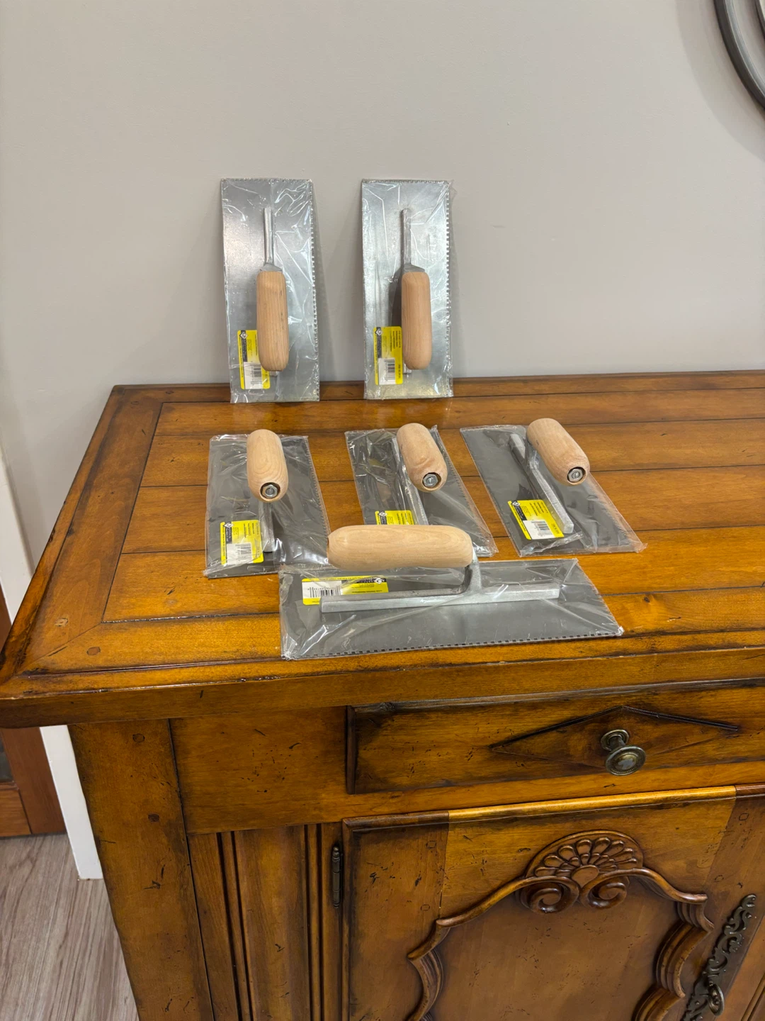 Set of 6 Trowels with Wooden Handles - photo 3