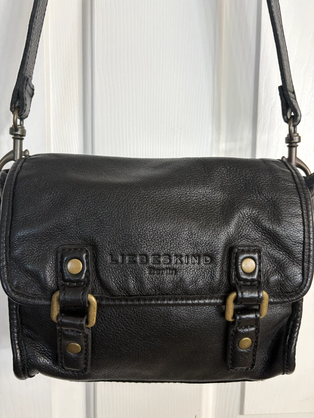 Liebeskind Berlin Black Leather Crossbody Bag