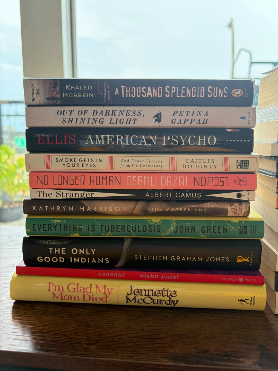 Various paperback and hardcover books