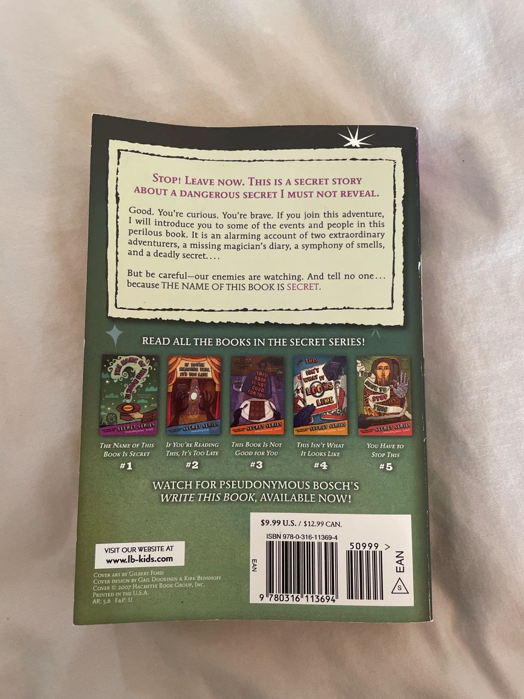 The Name of This Book Is Secret By Pseudonymous Bosch - photo 2