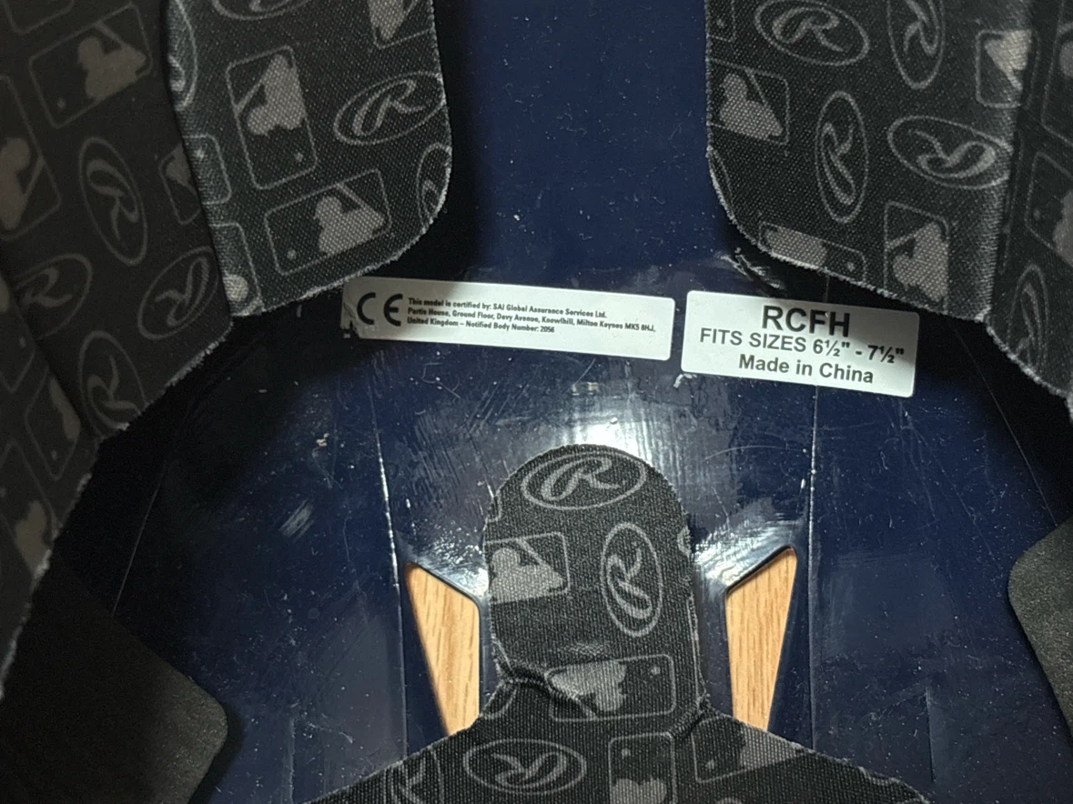 Rawlings Navy Blue Baseball Batting Helmet with Face Cage - photo 2