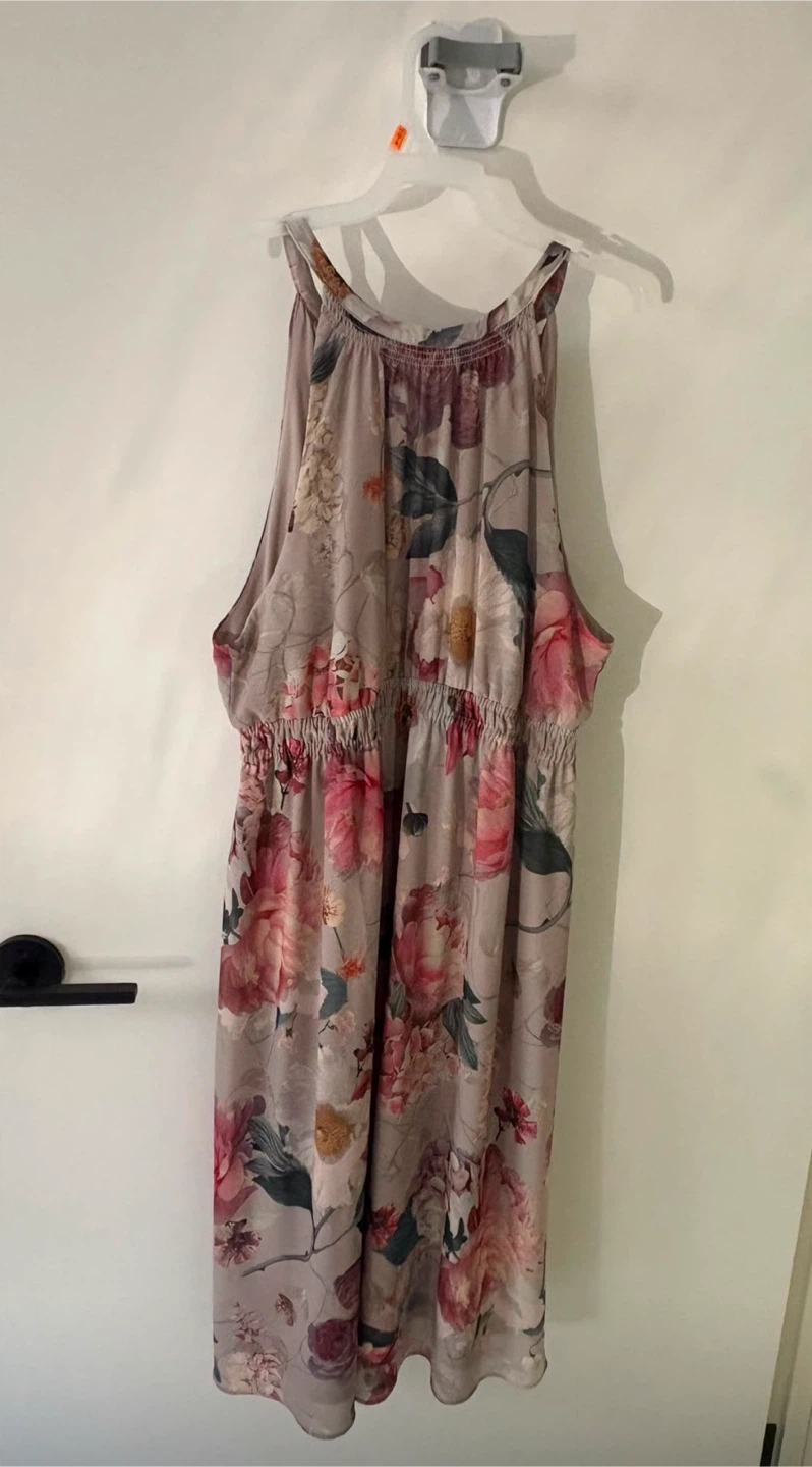 Floral Halter Neck Midi Dress - photo 2