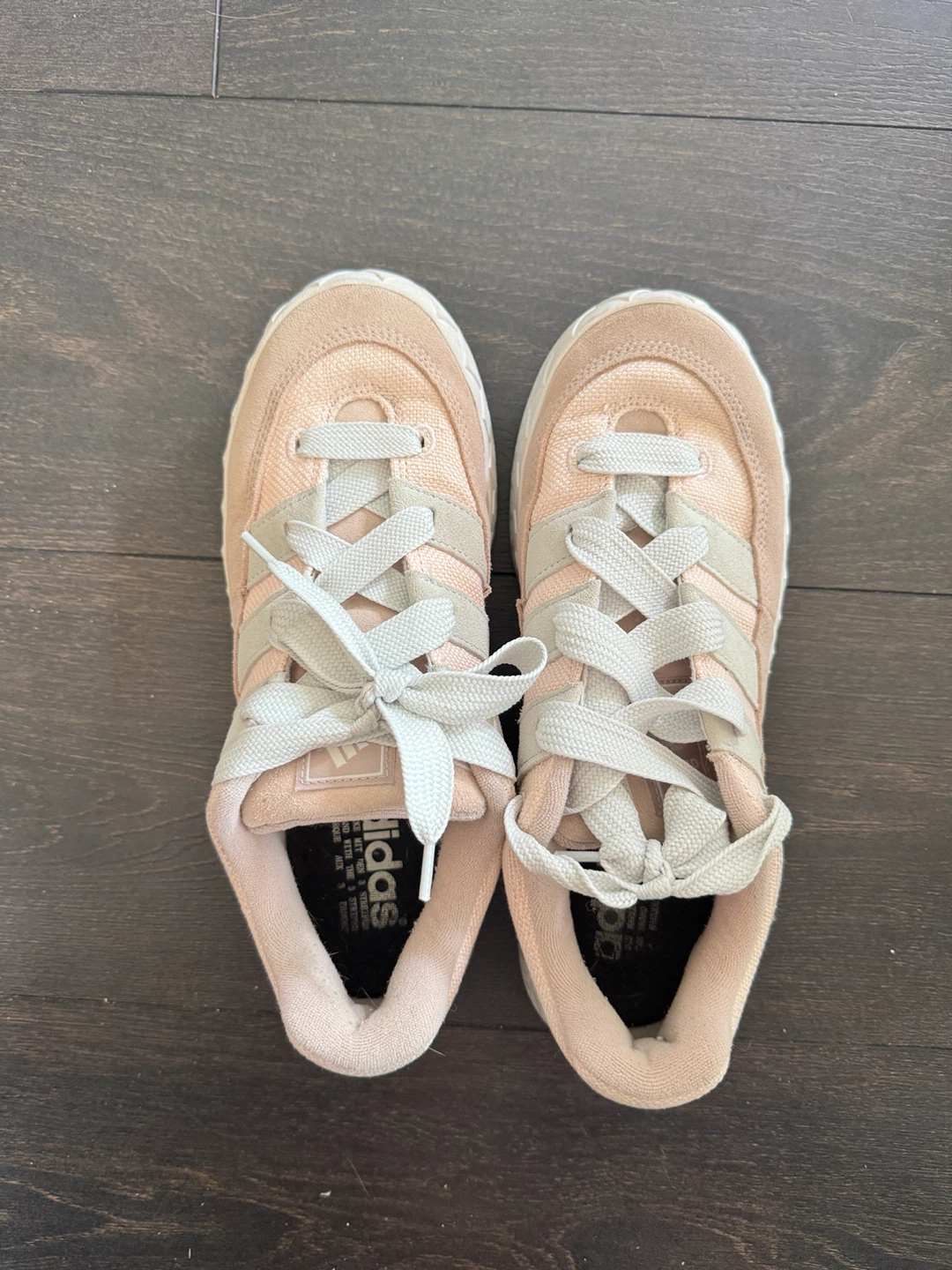 Adidas Women's Pink & Grey Sneakers Size 9