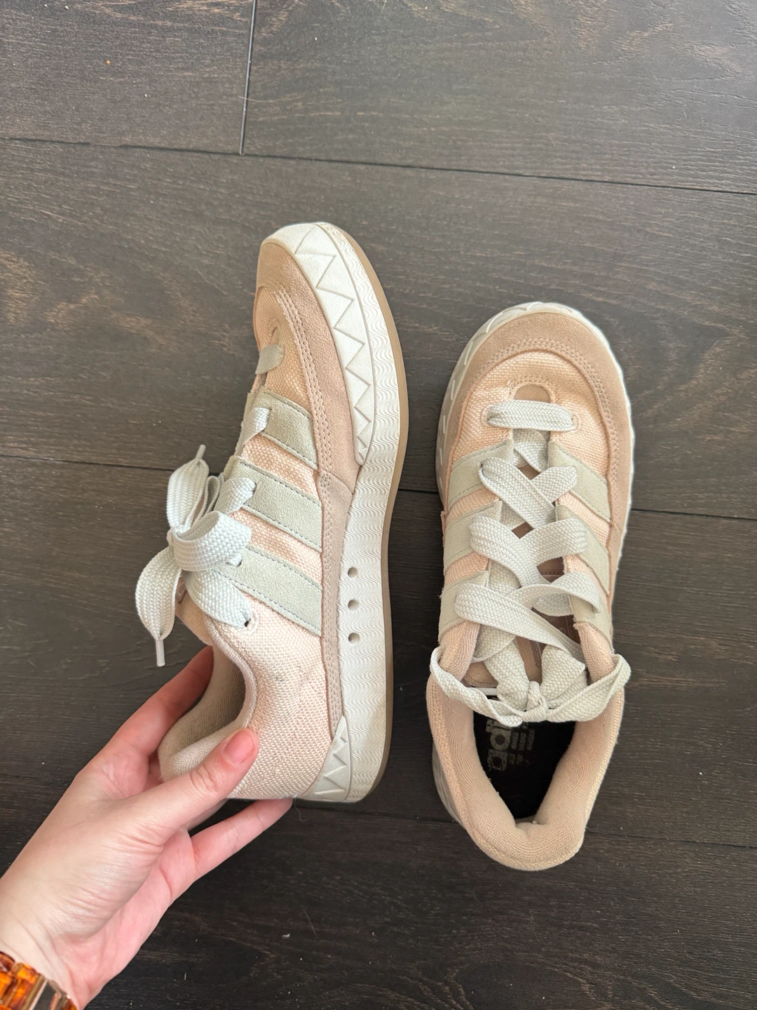 Adidas Women's Pink & Grey Sneakers Size 9 - photo 2