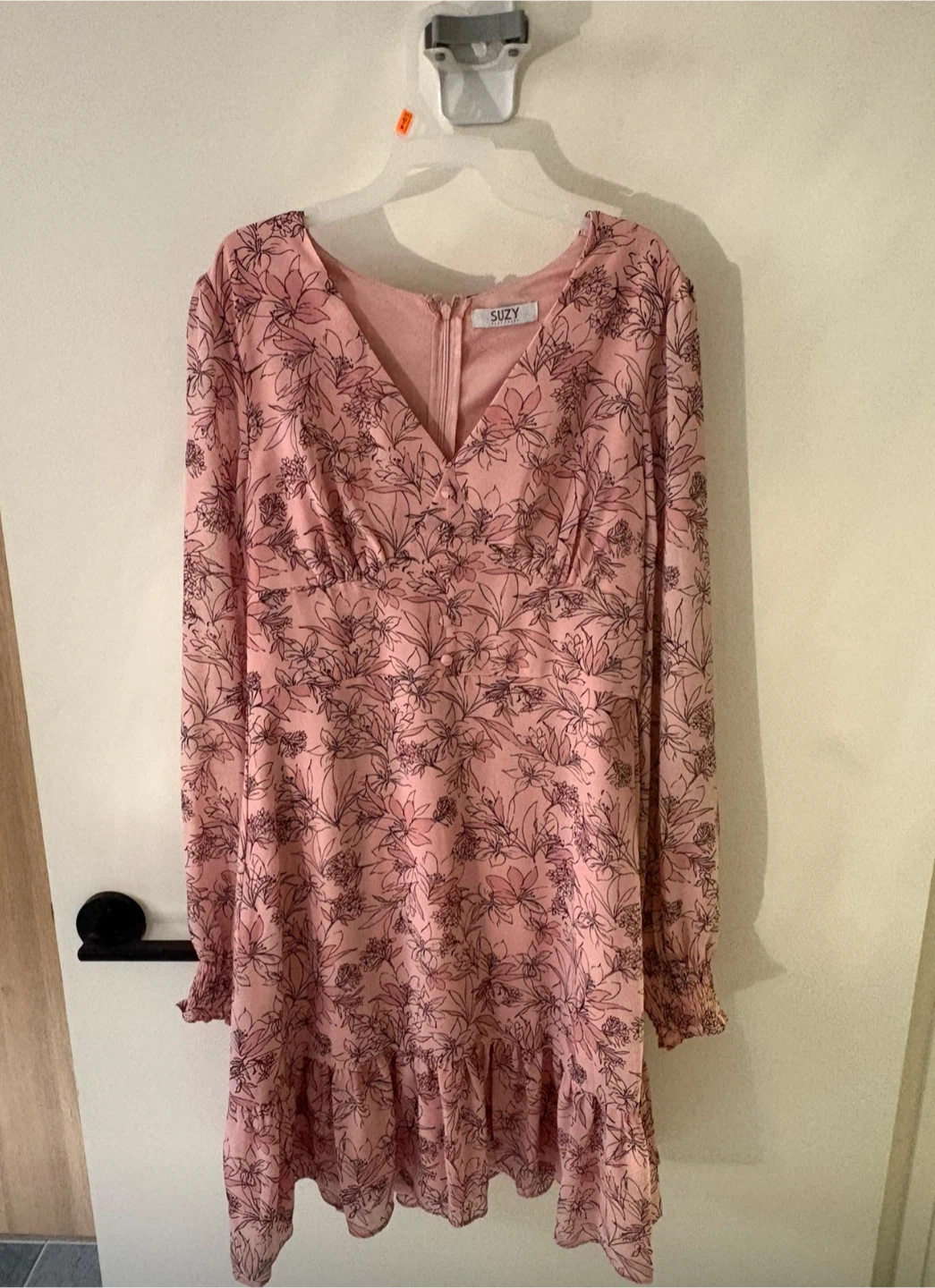Pink floral dress