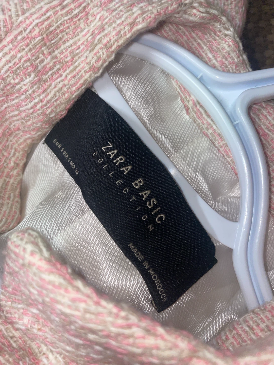Zara Basic Collection Pink Textured Jacket - photo 4