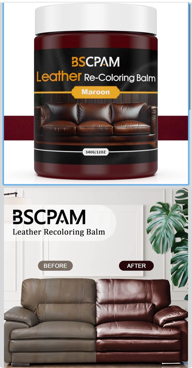 BSCPAM Leather Re-Coloring Balm - Maroon - photo 3